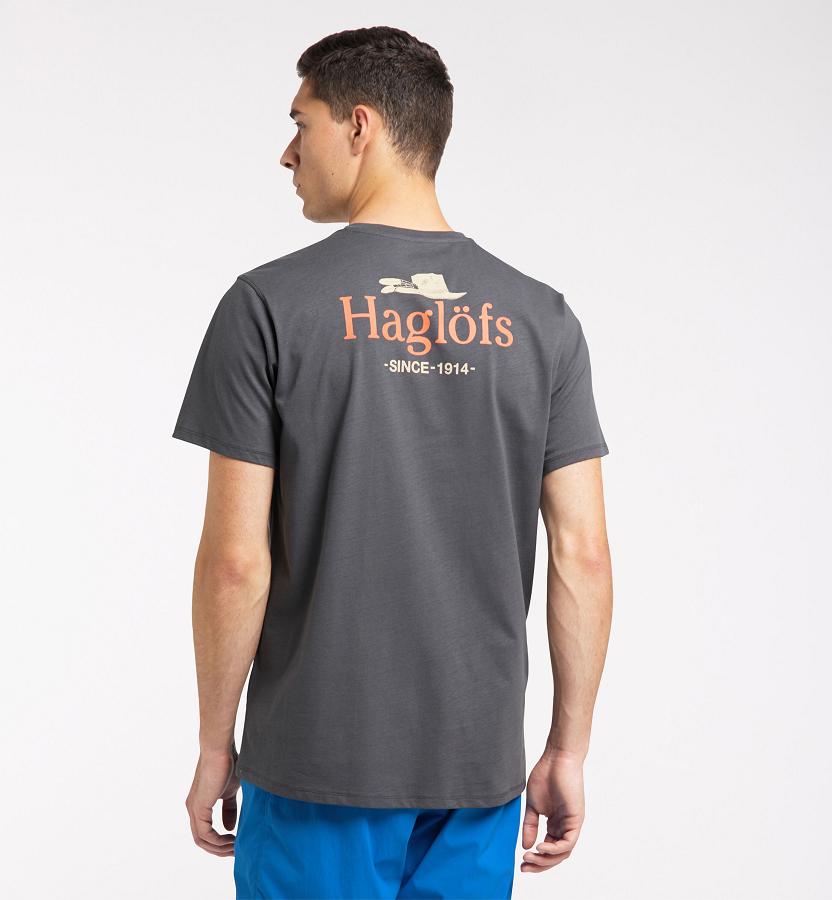 Haglöfs Mens Mirth T-Shirt Black New Zealand 57642CBHW